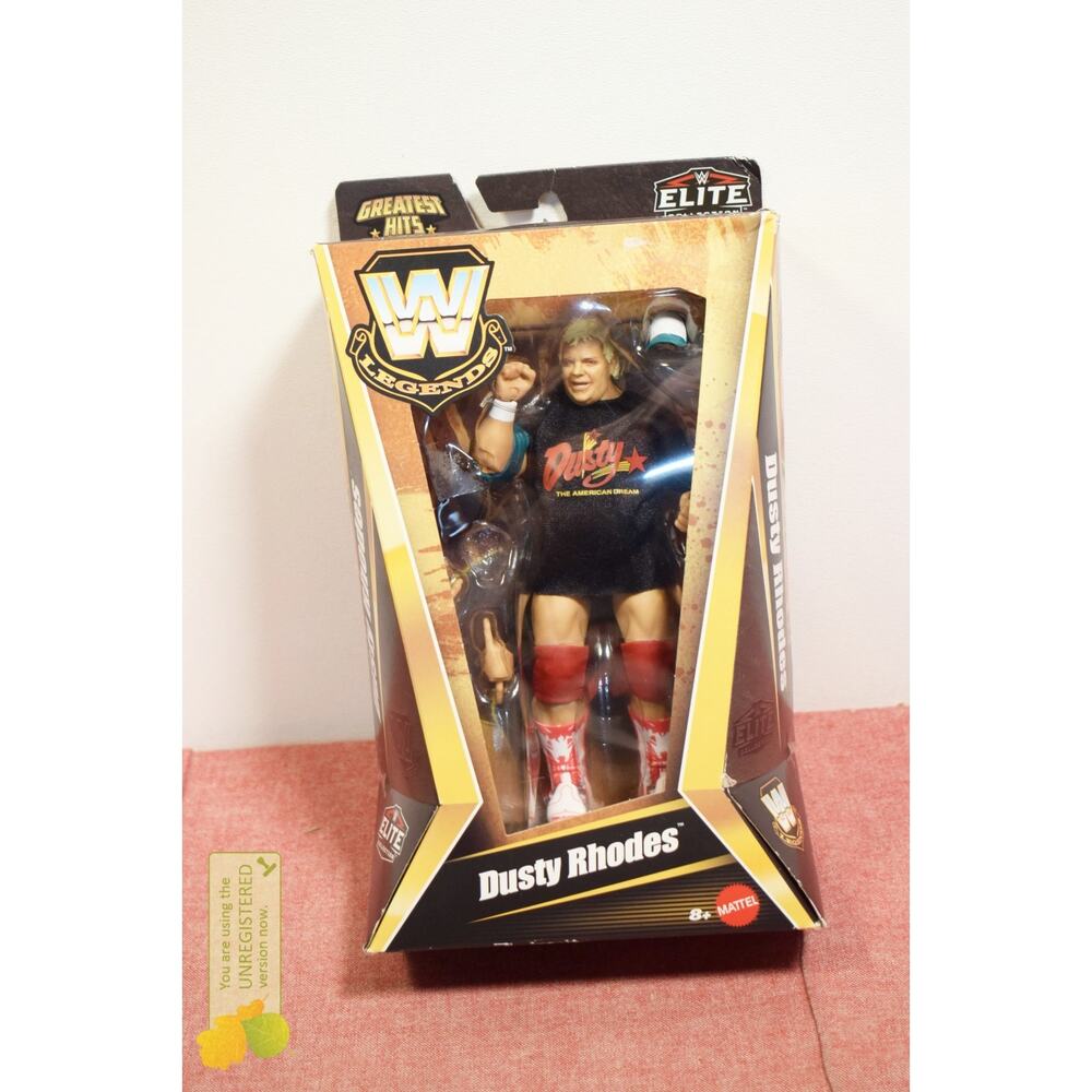 WWE Dusty Rhodes Elite Legends Greatest Hits Action Figure (Incomplete)